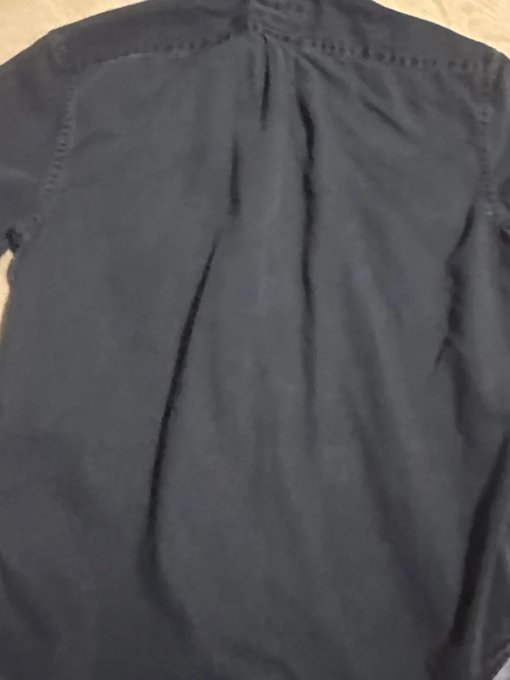 Banana Republic Men's Charcoal Black Casual Button-Down Shirt